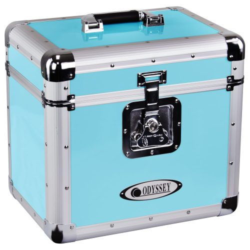 Odyssey Vintage Series Aqua 12" Vinyl Records or LP Case, Holds 70 PCS