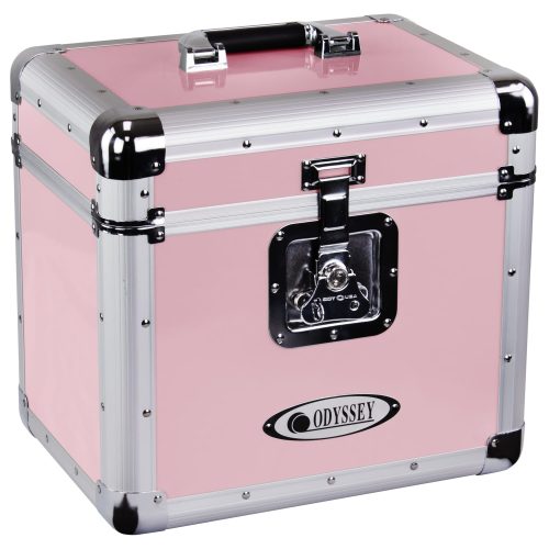 Odyssey Vintage Series Pink 12" Vinyl Records or LP Case, Holds 70 PCS