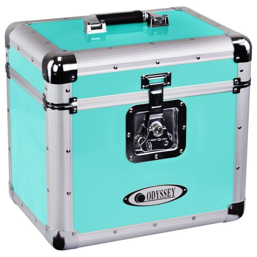 Odyssey Vintage Series Teal 12" Vinyl Records or LP Case, Holds 70 PCS